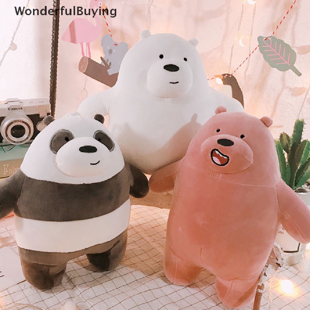【FOSG】 WE ARE BEARS Stuffed Toys Plush Soft Toys 9inch(25cm) we bare bear Plush Doll Hot