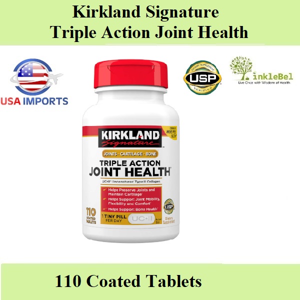 Kirkland Signature Triple Action Joint Health, 110 Coated Tablets.(exp2/25) Shopee Singapore