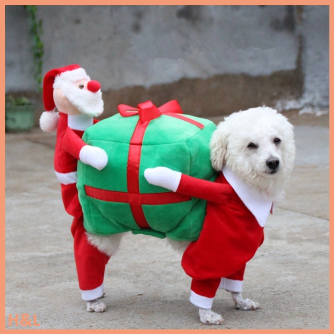 Cute Christmas Pet Dogs Winter Coat New Dogs Santa Clothing Xmas Coat For Dog 50