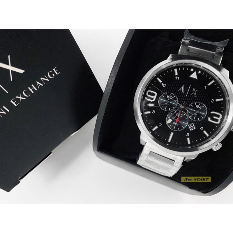 New START American Boutique Clothing-Yuanlin] Armani Exchange AX1369 Silver  Steel Strap Three-Eye Chronograph Multi-Function Watch | Shopee Singapore