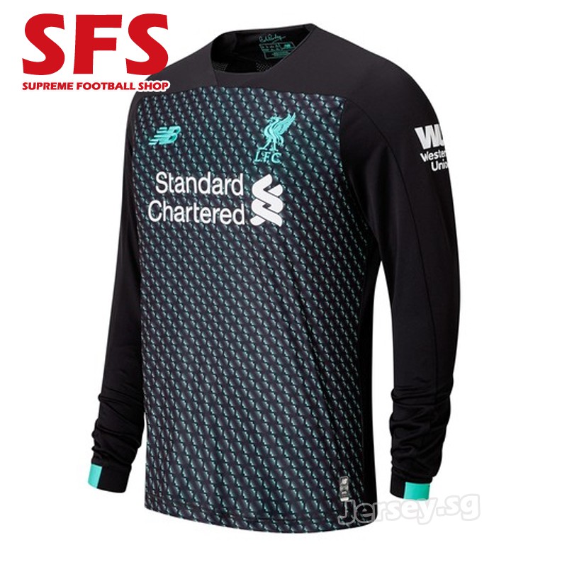 liverpool long sleeve away jersey