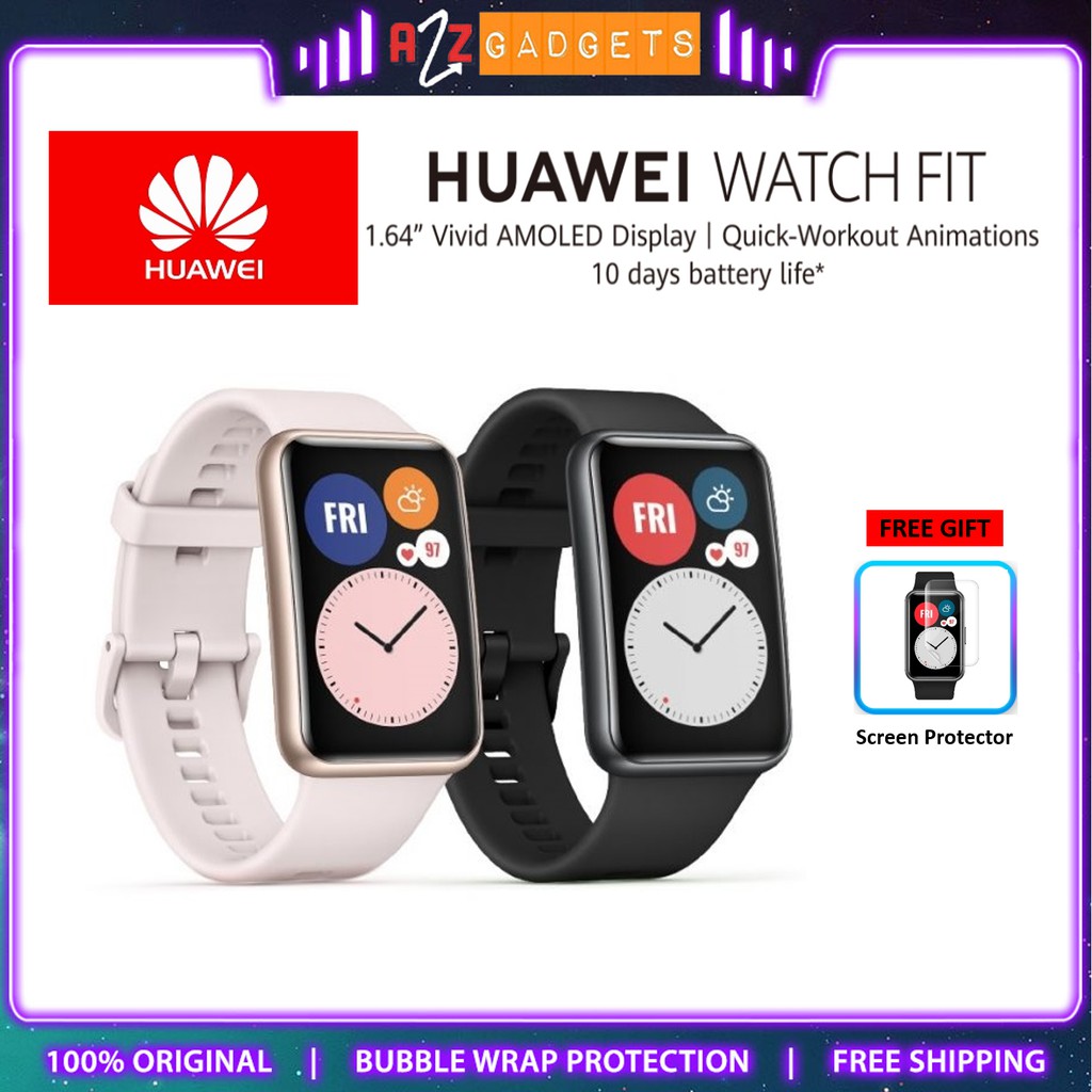 Huawei Watch Fit Smartwatch 1 Year Warranty By Huawei Malaysia Shopee Singapore