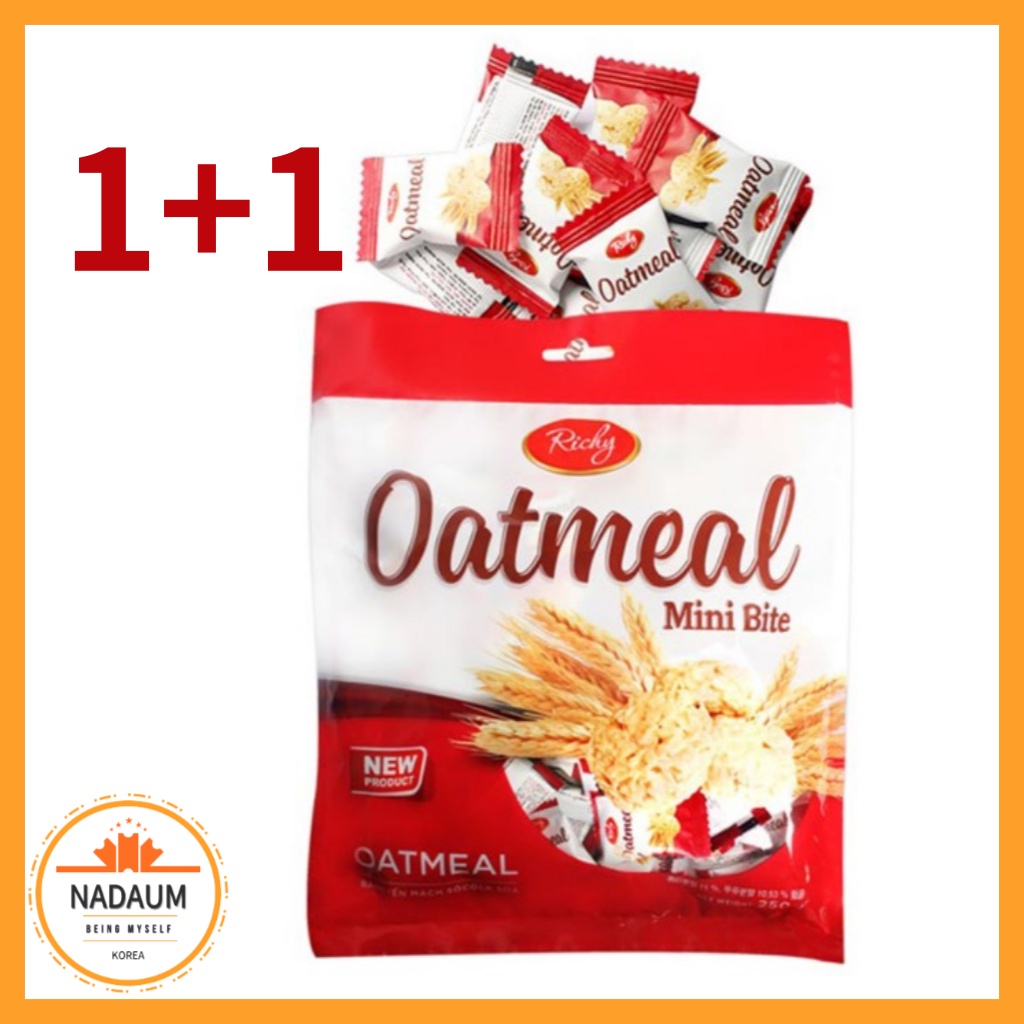 [Richy] Oatmeal MINI BITE Oats Bulk Snacks 250g + 250g / Diet Breakfast