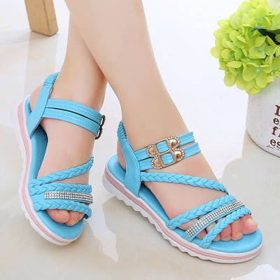 Ready Stock Kasut Budak Perempuan Sandal Budak Perempuan Kasut Budak Girls Little Girl Sandals New Girl Student Soft Bottom 2021 Summer Simplicity Fashion College Middle And Big Children Parent Child Shoes Shopee