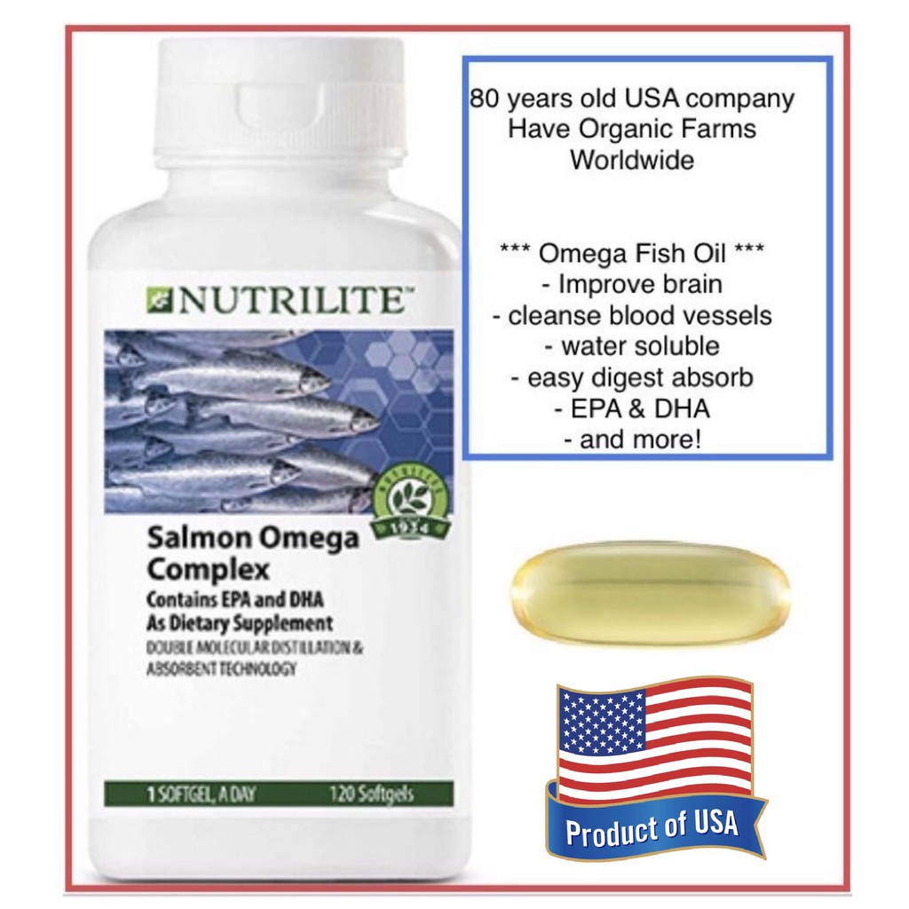 Amway Salmon Omega Complex aka Fish Oil (120 sg) Shopee Singapore