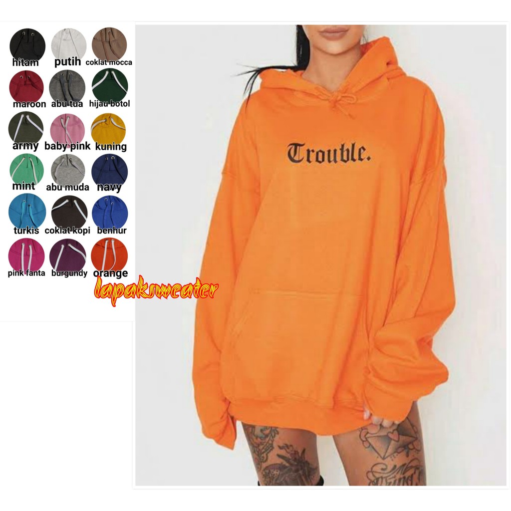 plain orange hoodie mens