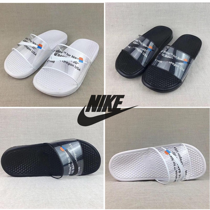 nike sandals off white