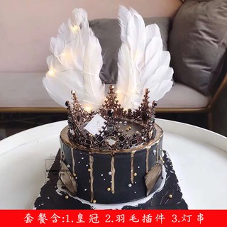 Valentine S Day Crown Cake Decoration Birthday Plug In Queen Shopee Singapore