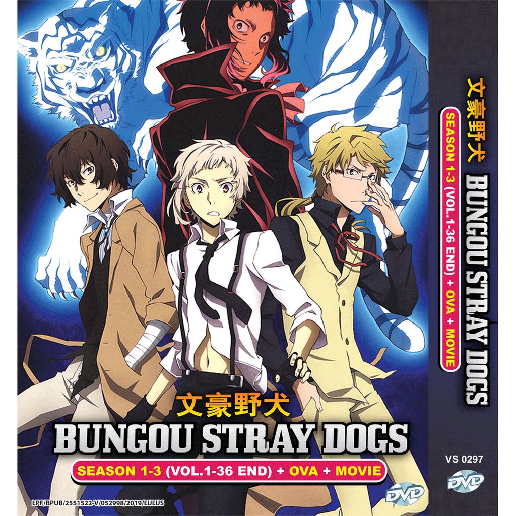 Anime DVD Bungou Stray Dogs Season 1-3 (Vol 1-36 End) + OVA + Movie |  Shopee Singapore