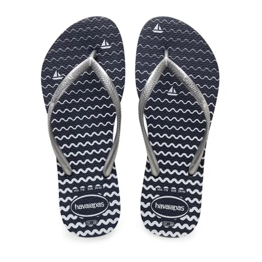 ladies navy havaianas