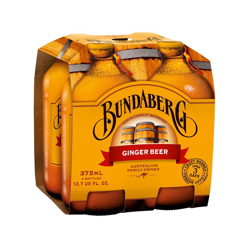 Bundaberg Ginger Beer Glass Bottle 4 X 375ml Shopee Singapore