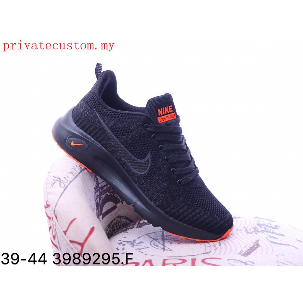 nike running shoes black orange
