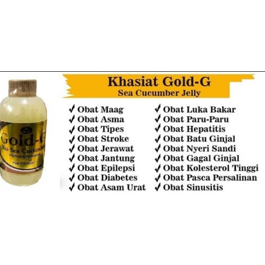 Jelly Gamat Gold G 500ml Sea Cucumber 500 Ml Singapore