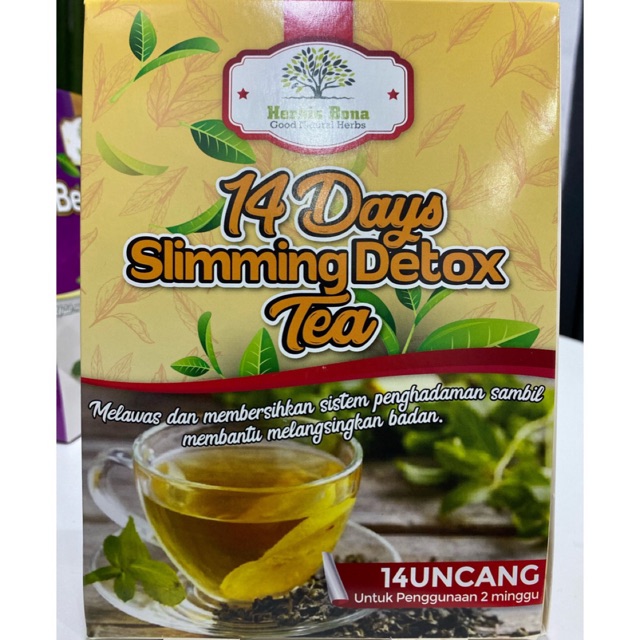 14 Days Slimming Detox Tea Herbisbona Shopee Singapore