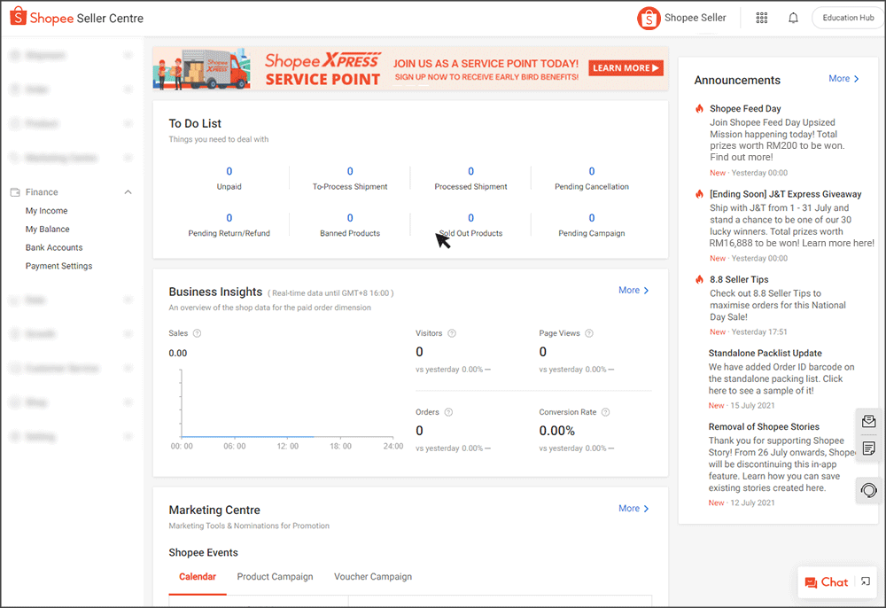 withdrawal process MY Seller Education