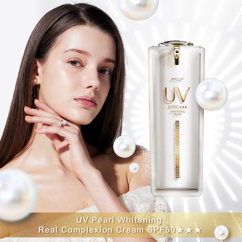 MKUP UV Pearl Whitening Real Complexion Cream SPF50