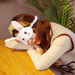 11 Styles With Icebag Stuffed Animal Bear Cat Cow Dog Fox Frog Lion Monkey Panda Rabbit Tiger Insomnia Treatment Travel Flight Office Work Sleep Mask Rest Eye Mask Cover Shade Plush Toy Doll Birthday Valentine Holiday Gift #4