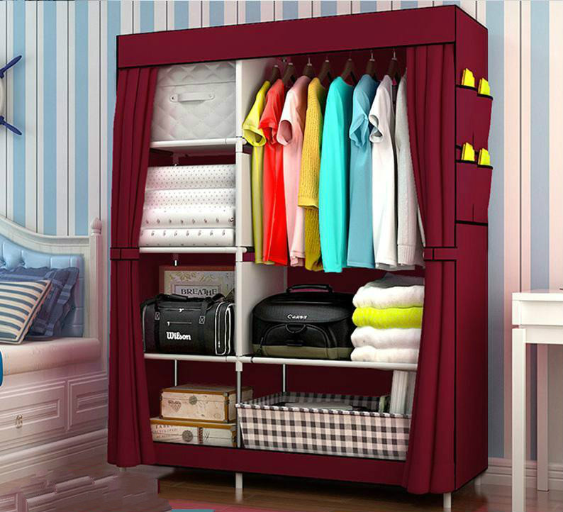 Multifunctional Wardrobe Hanging Rail Wardrobe Simple Wardrobe