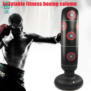 Inflatable Kids Punching Bag Free Standing Ninja Boxing Bag for Immediate Bounce-Back for Practicing Karate Taekwondo