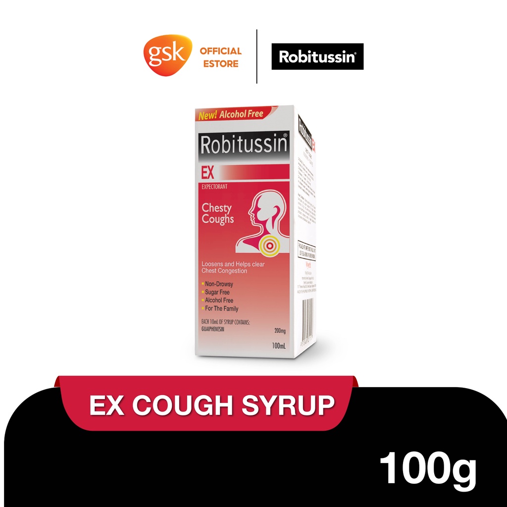 ROBITUSSIN Chesty Coughs Syrup 100m Shopee Singapore