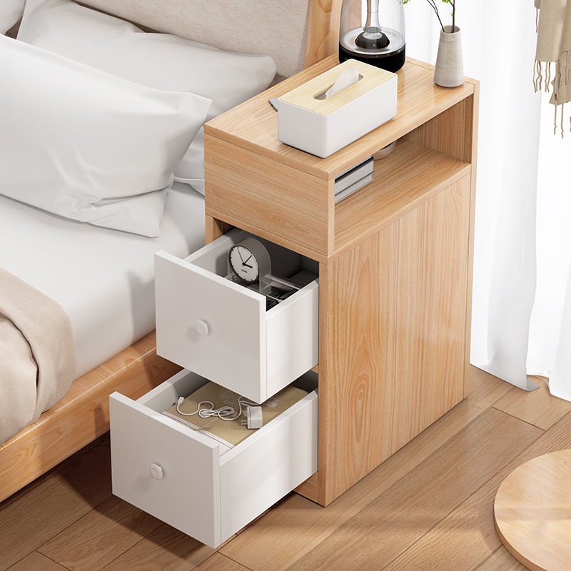 Bedside Table Ultranarrow Modern Minimalist Small Size Bedside