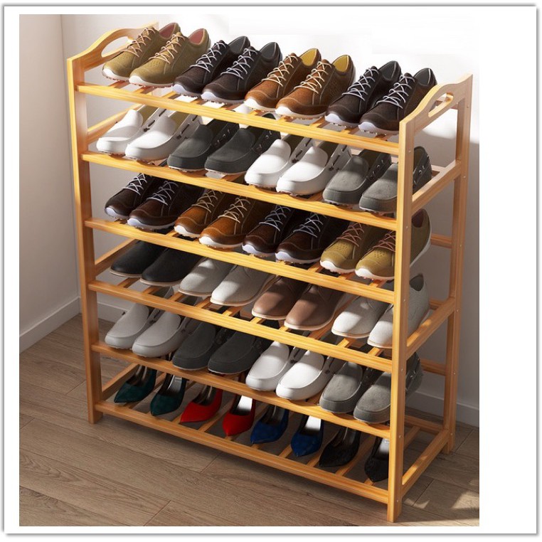 Sg Local Stock Bamboo Shoe Rack Shelf Cabinet Entryway Organizer Box Wooden Shoe Rack Shopee Singapore