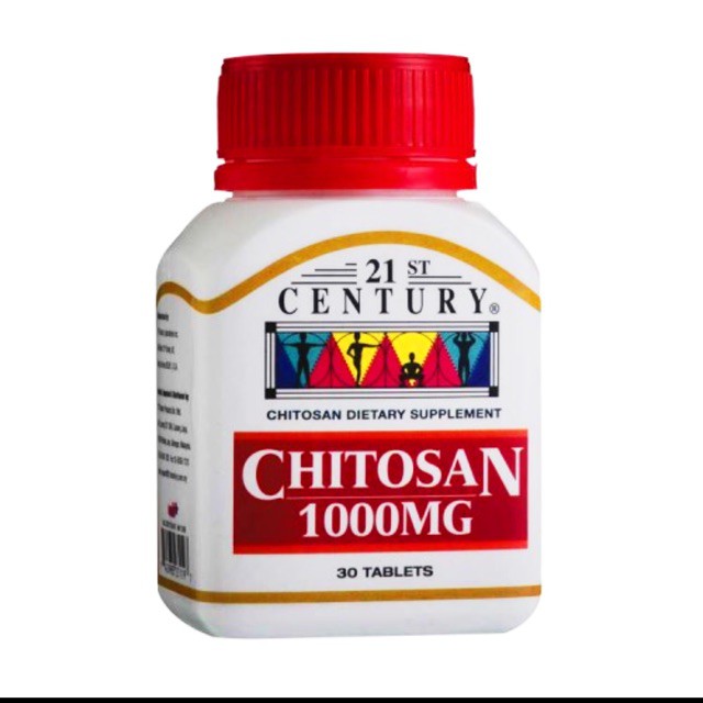 21ST CENTURY CHITOSAN 1000MG 30TABLETS Helps To Lose Weight