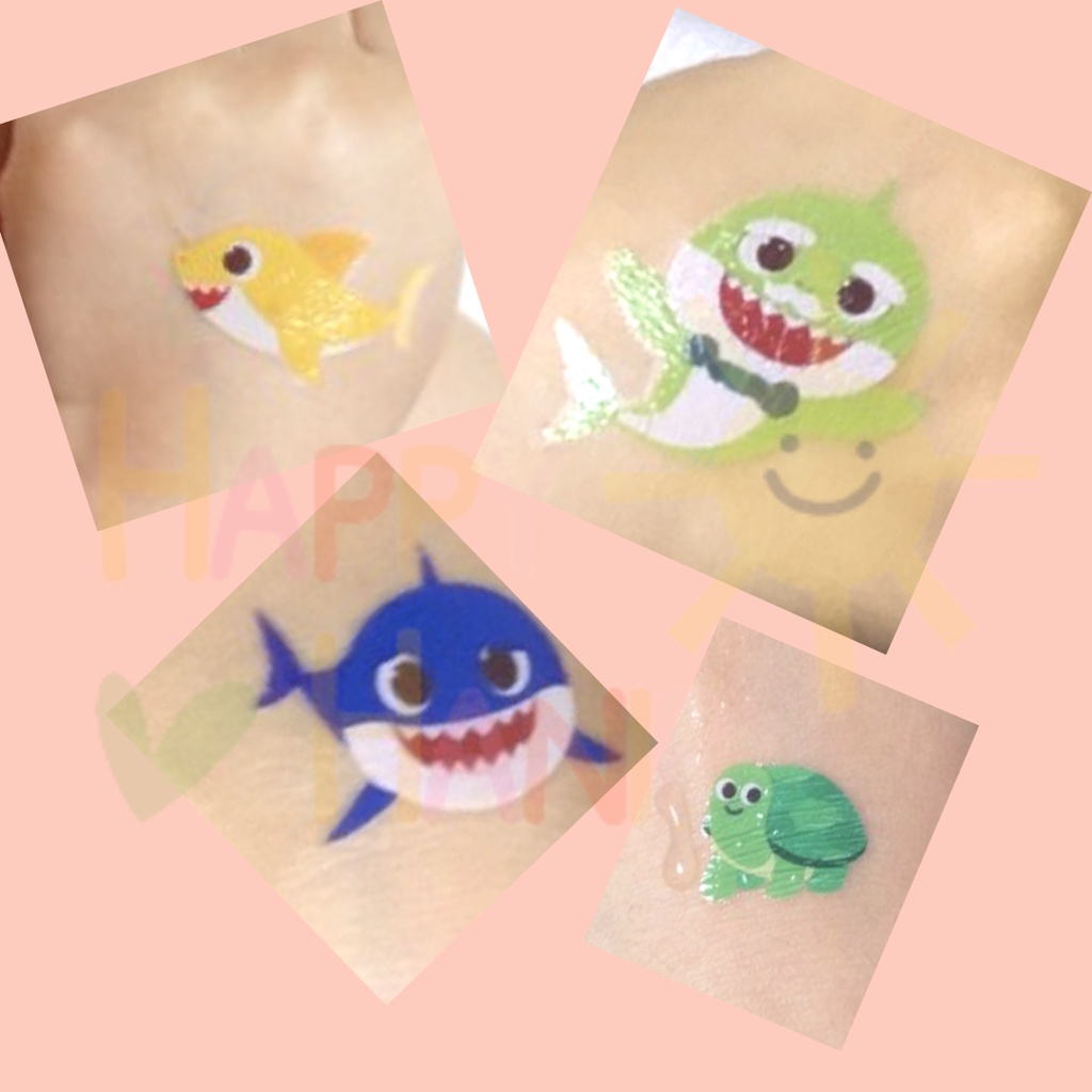 Pinkfong Tattoo Baby Shark Tattoo Character Tattoo Kids Picture Toys