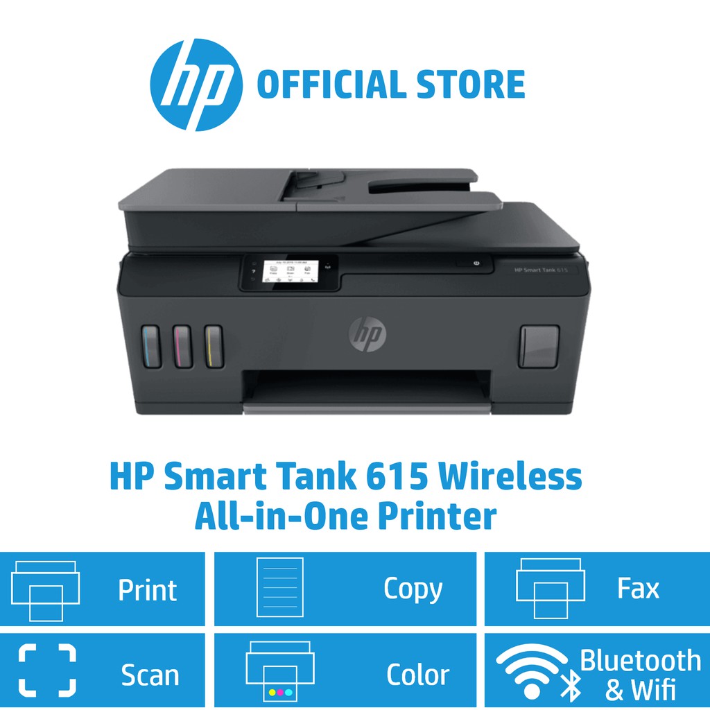 HP Smart Tank 615 Wireless AllinOne Color Inkjet Printer