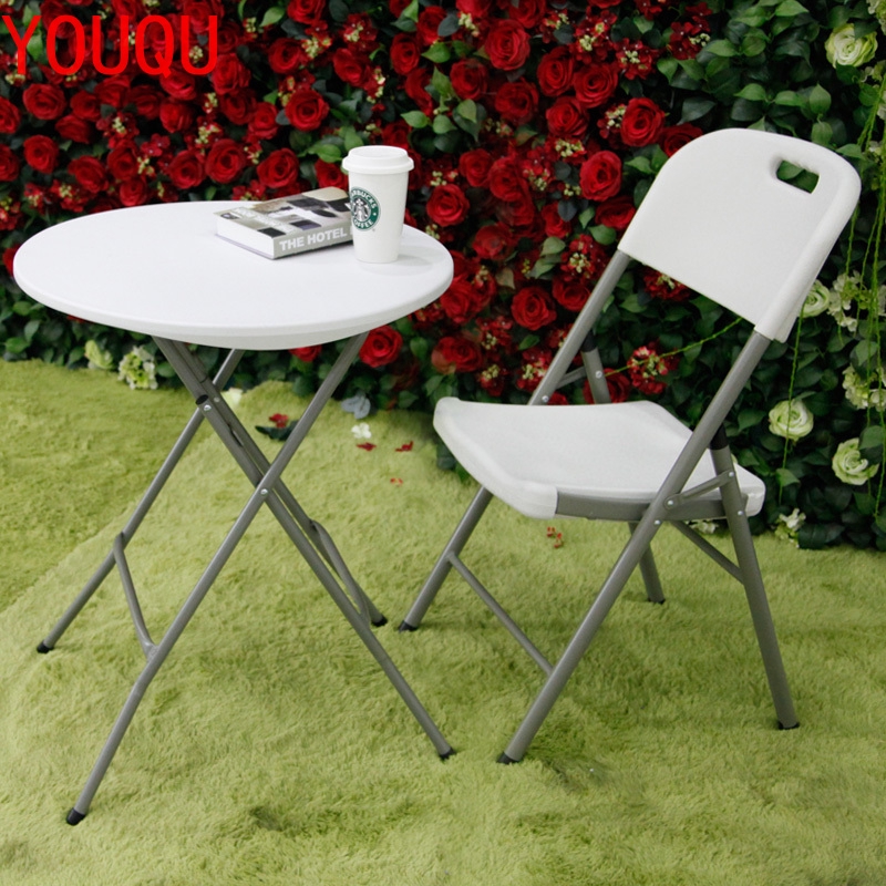 small round folding chair