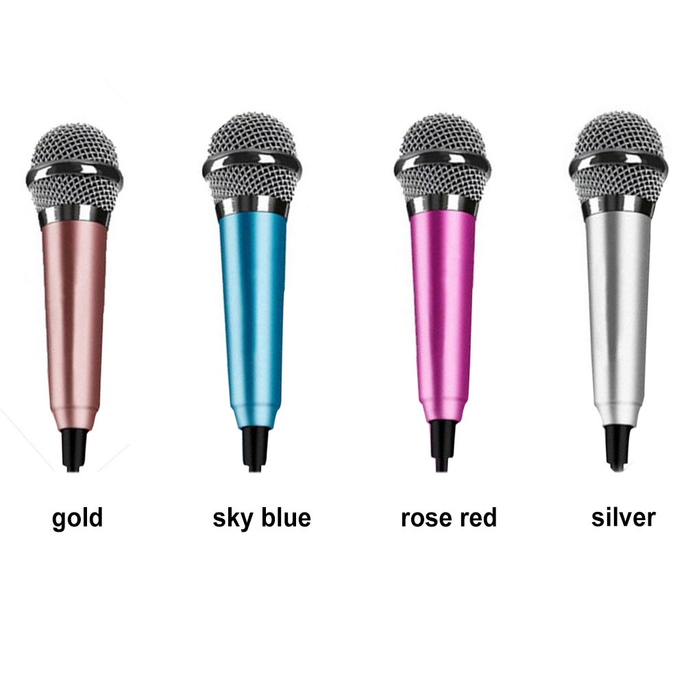 3.5MM Mini Handheld Studio Speech Mic KTV Karaoke Microphone For Phone Laptop