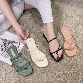 Image of Korean Fashion Casual Cross Sandals Women Flat Sandal
