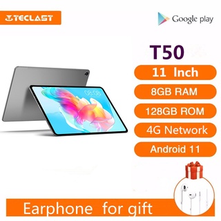【NEW】 Teclast T50 Tablet PC Android 11.0 8GBRAM 128GB ROM 11 inch(18W PD fast charge 7500mAh large battery/Gyro)