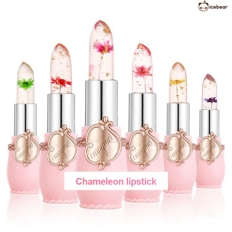 [best Seller] Emaymei Clear Jelly Flower Lipstick Thermochromic ...