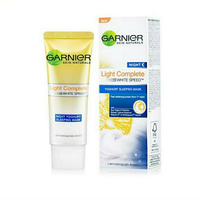 Garnier Light Complete Night Yogurt Sleeping Mask 50ml 20ml Shopee Singapore