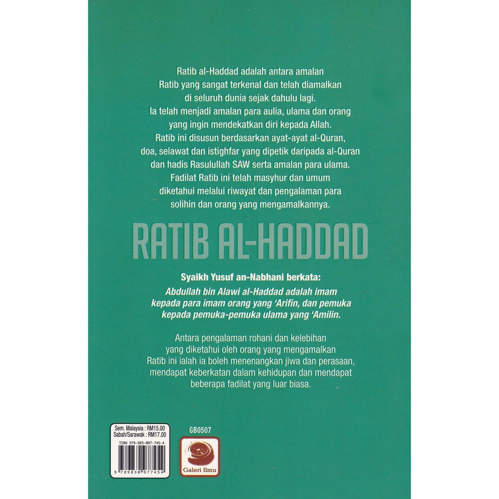 Kitab Ratib Al Haddad Shopee Singapore