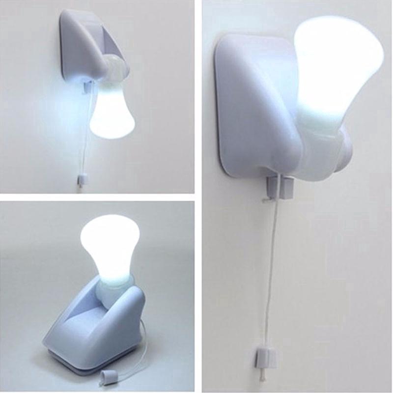 Portable Led Bulb Lights Cabinet Lamp Battery Operated Self Adhesive Wall Light Ee Singapore - Led Battery Wall Lamp