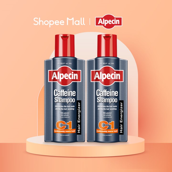 [Bundle of 2] Alpecin Caffeine Shampoo C1 (375ml) Men's Shampoo