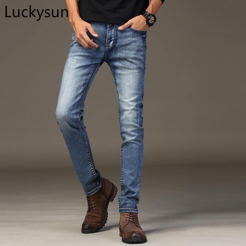 slim fit elastic jeans