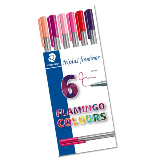 STAEDTLER Fineliner triplus "MY flamingo COLOURS" 6er Etui STAEDTLER Fineliner triplus "MY flamingo COLOURS" 6er Etui