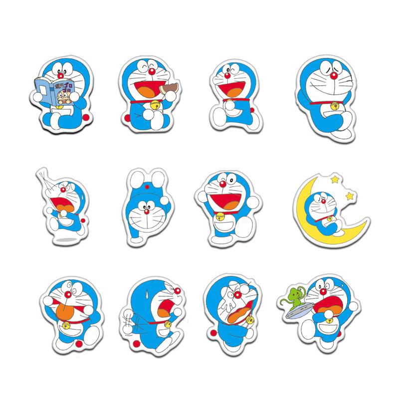 Y P 61pcs Doraemon  Graffiti Waterproof Stickers Set 
