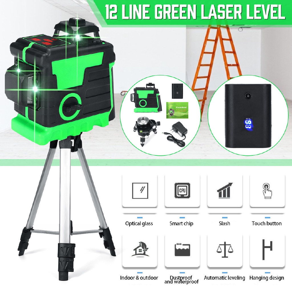 Self line. Rotary Laser 12 lines. Rotary Laser Level.