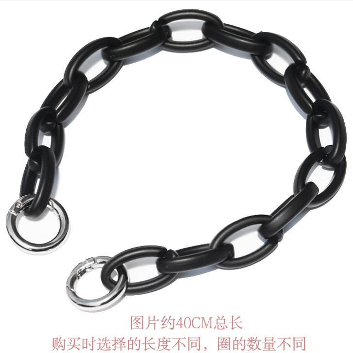 Image of Bag Strap O-Shaped Chain Accessories Resin Female Portable Shoulder Oval Thick #1