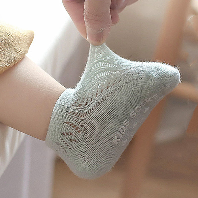 Baby socks floor socks cotton antiskid mesh