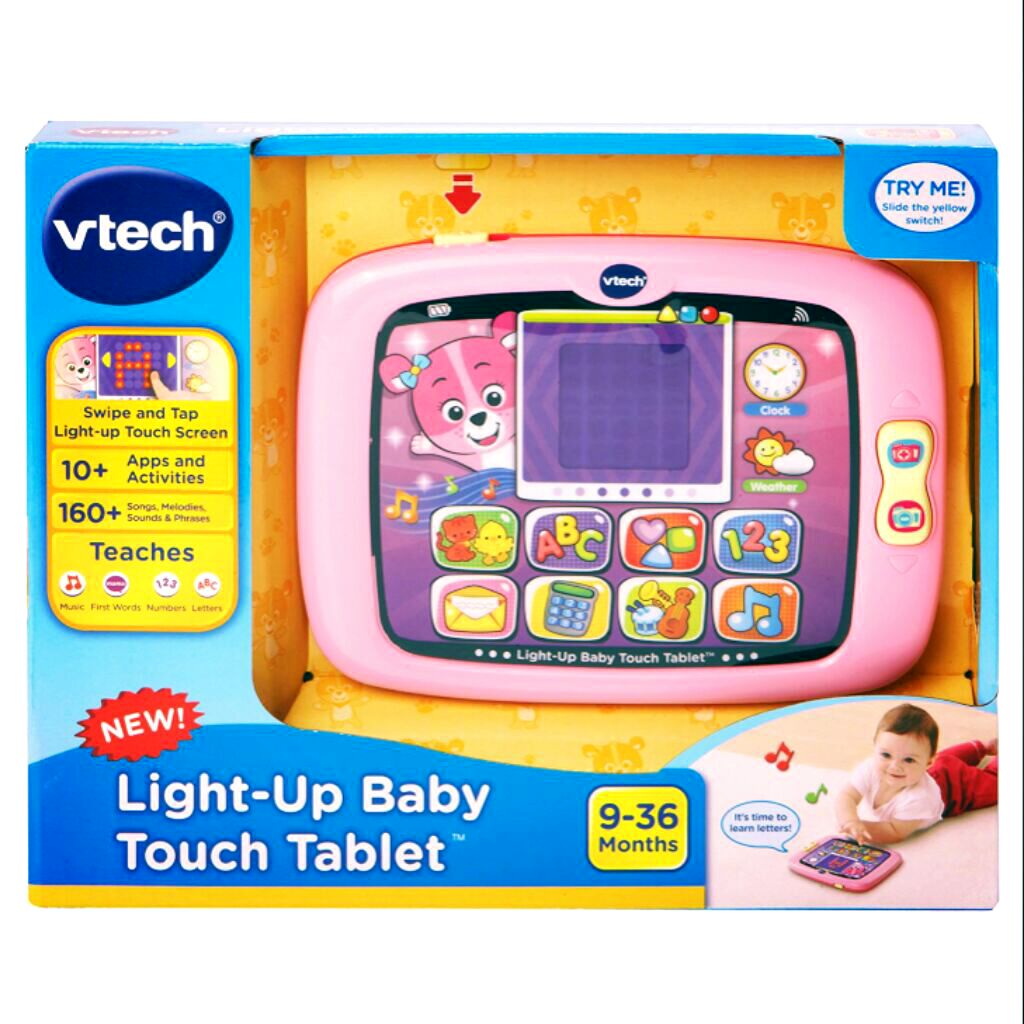 VTech Light-Up Baby Touch Tablet Pink 