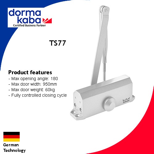 Dormakaba TS77 Exposed Door Closer for Wood Door Dorma/Soft Closing Shopee Singapore