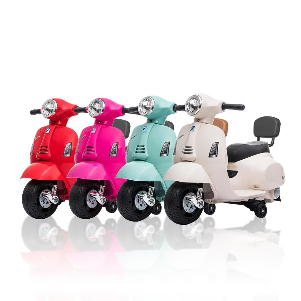 New Launch Vespa Gts Mini Electric Ride On Kids Scooter 18 36mth