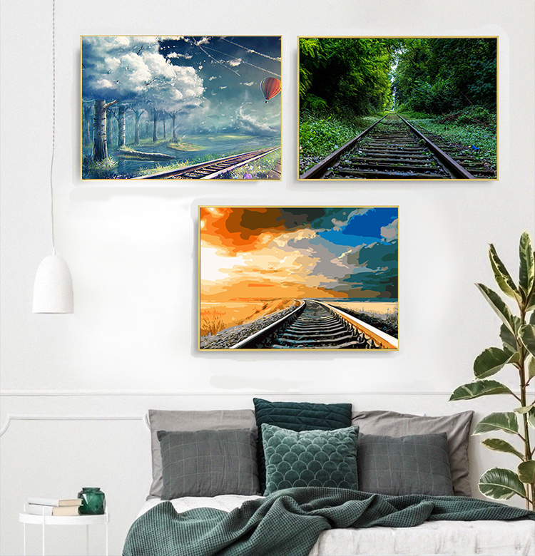 Xz Rap Rail Unframed Diy Paint By Numbers Painting On Canvas Wall Art Home Decor Xztgwcl01 Shopee Singapore