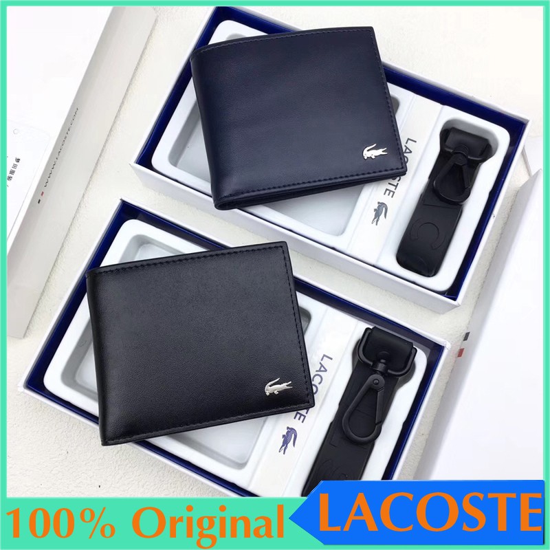 lacoste leather wallet