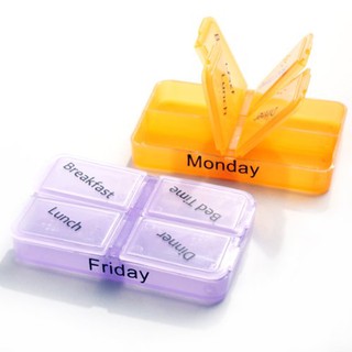 Medicine Storage Pill 7 Day Sorter Box Container Case #6